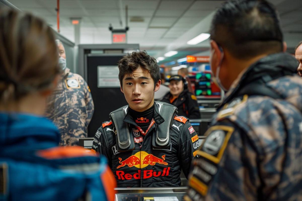 Formel-1-Pilot Yuki Tsunoda von US-Grenzbeamten im Pyjama verhört