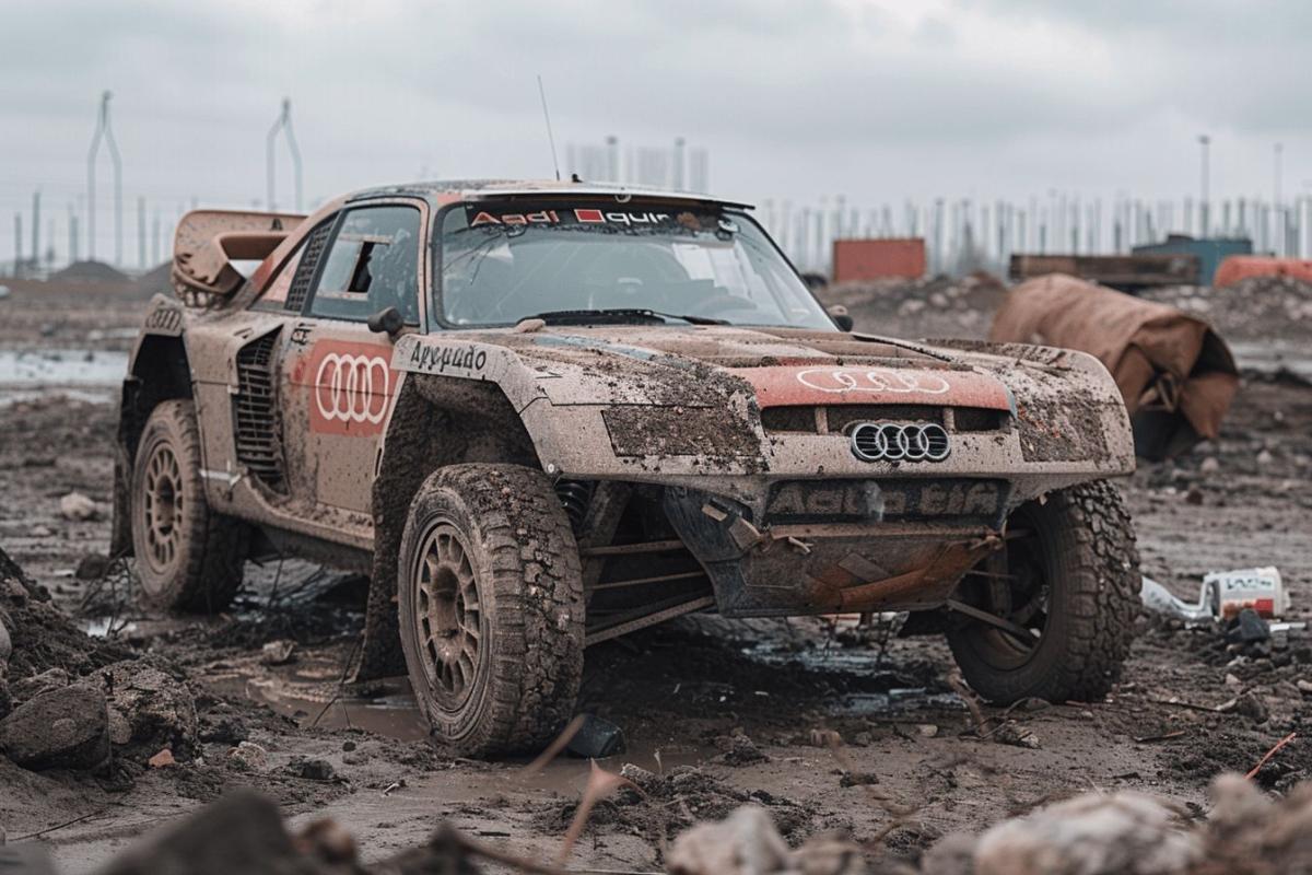 Illegale Entsorgung : Audi Dakar-Rallyeauto in tschechischer Müllkippe entdeckt
