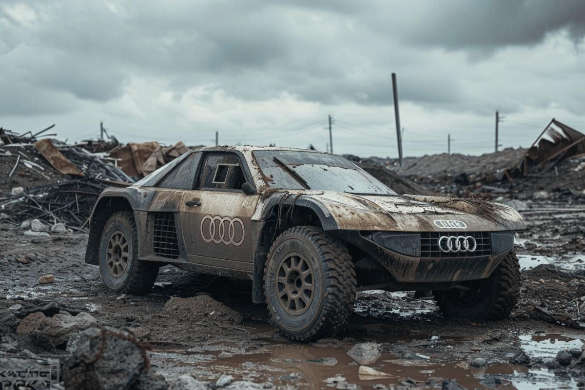 Illegale Entsorgung : Audi Dakar-Rallye-Auto in tschechischer Deponie entdeckt