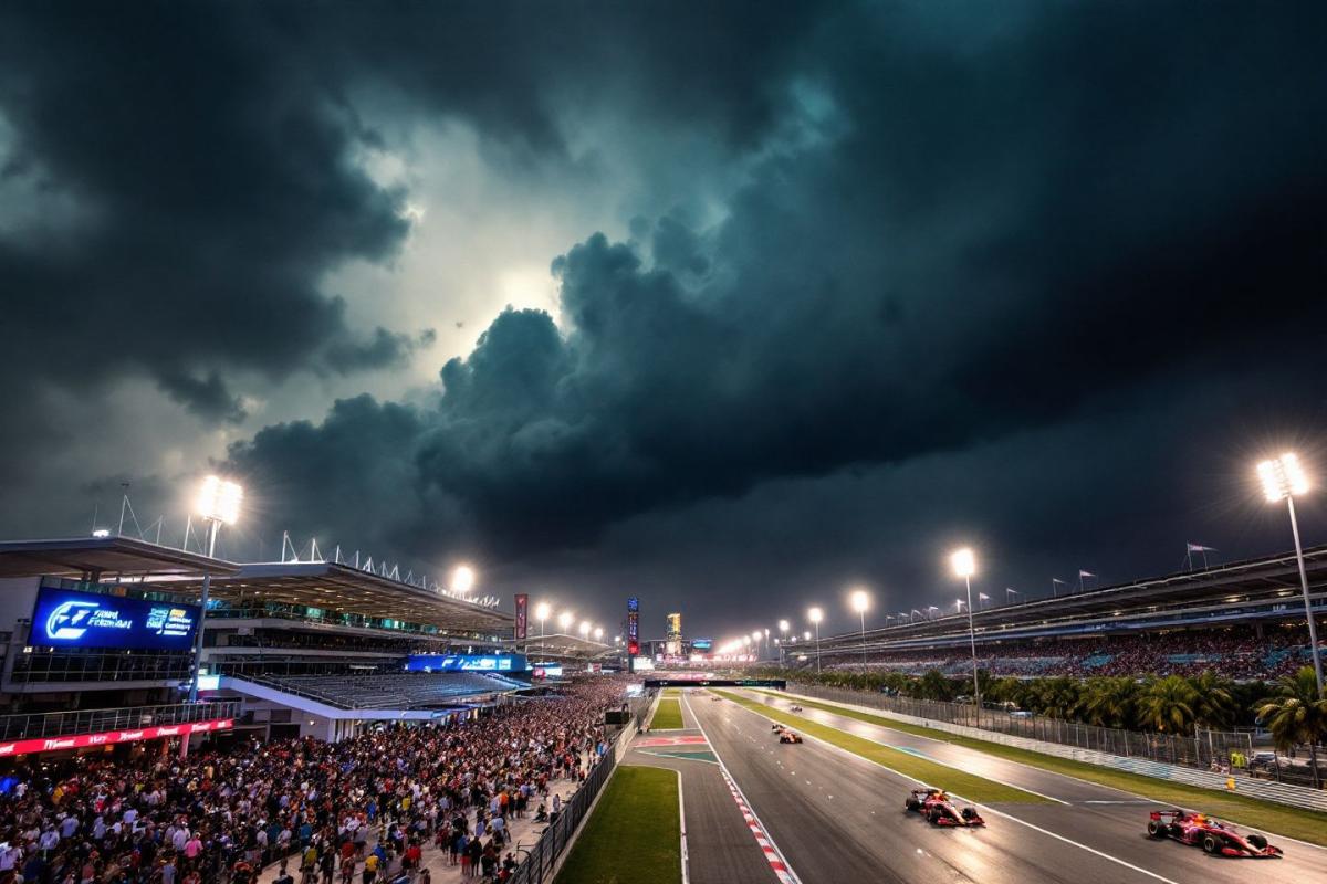 Unwetter droht der F1 in Miami : Supportrennen bereits abgesagt