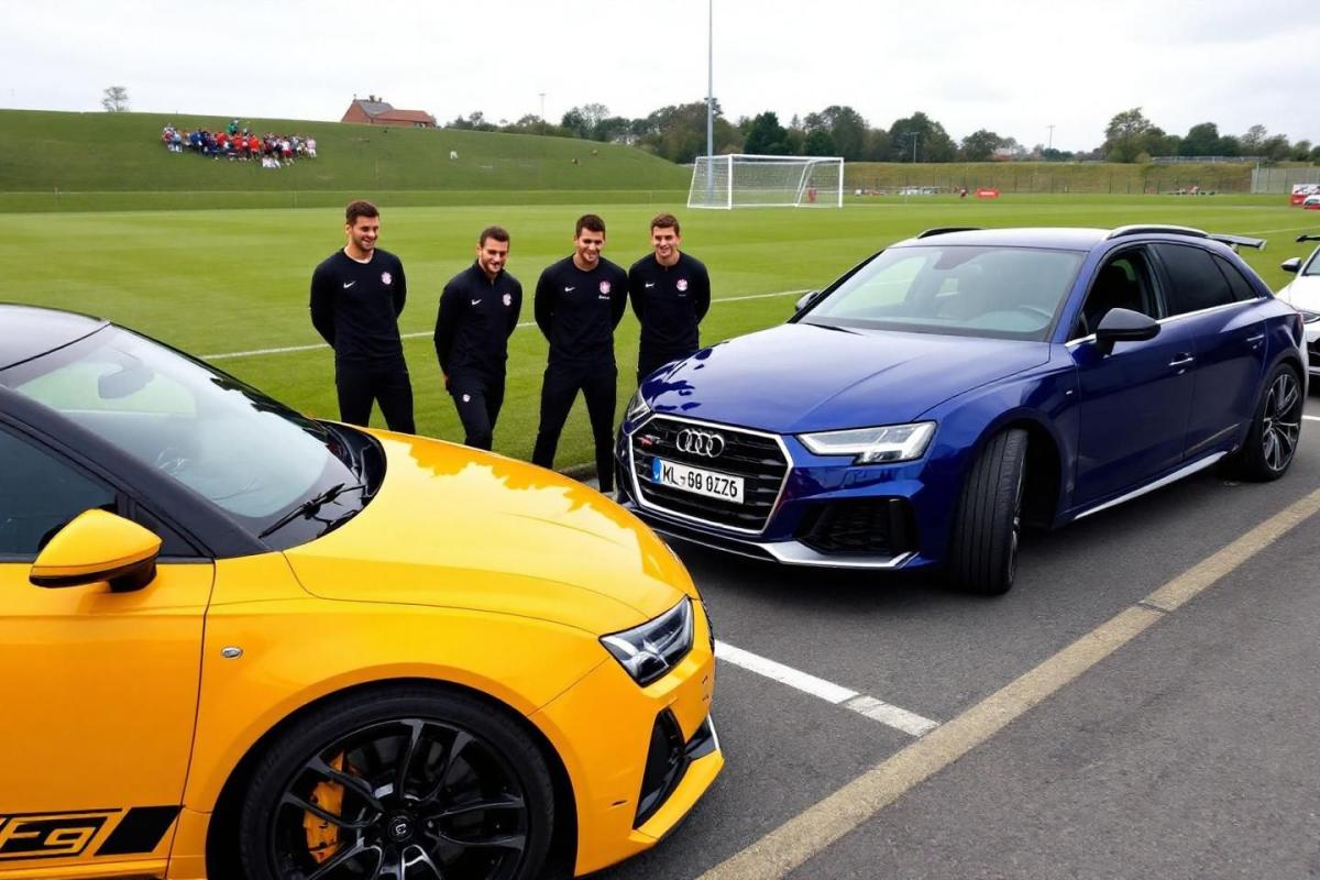 Audi übergibt neue Firmenwagen an FC Bayern München