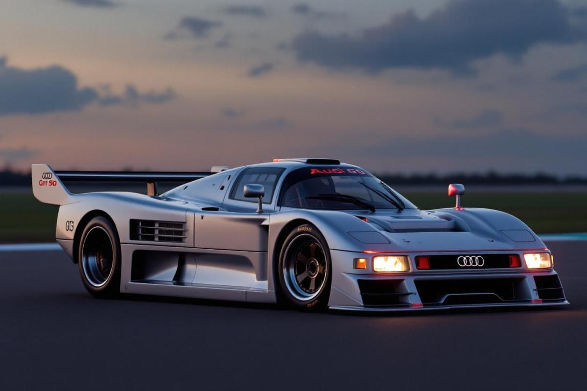 Audis GT50 Concept erinnert an IMSA-Rennwagen der 80er Jahre mit futuristischem Design