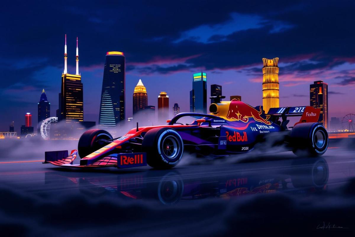 Red Bull präsentiert Retro-F1-Lackierung für 2026 bei Launch-Event in Detroit